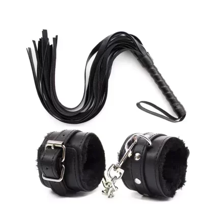 Hand Cuff Lock &Flogger Sex toy for couples