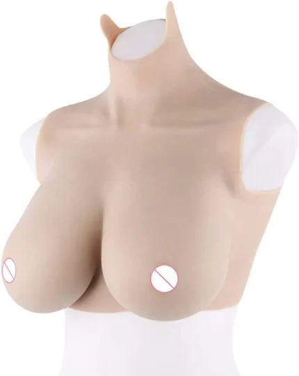 Breasts made of wearable Hi-Grade Silicone Realistic Squeezable