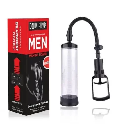 Penis enlargement and Deluxe Manual Vacuum Suction Erection Pump