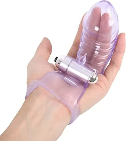 Silicone Finger Sleeve Vibrator compact wearable design with soft body-safe silicone