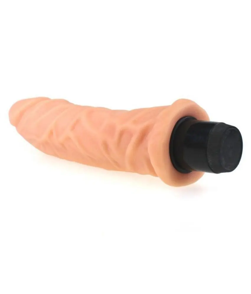 8 Inch Vibrator Dildo with soft silicone body and powerful vibration modes