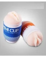 Mini Cup Masturbator Orange for Men | Compact Male Pleasure Toy