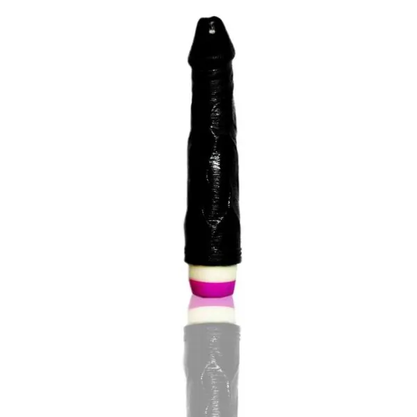 Soft Silicone Black Vibrating Dildo 9 inch | Rechargeable Vibrator Toy