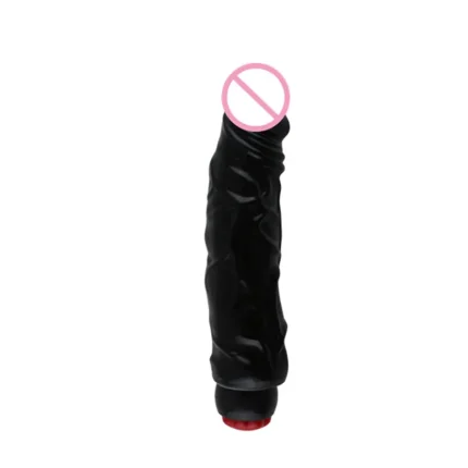 Big 9 Multi-speed Vibrating Black Realistic Dildo | Rechargeable Massager
