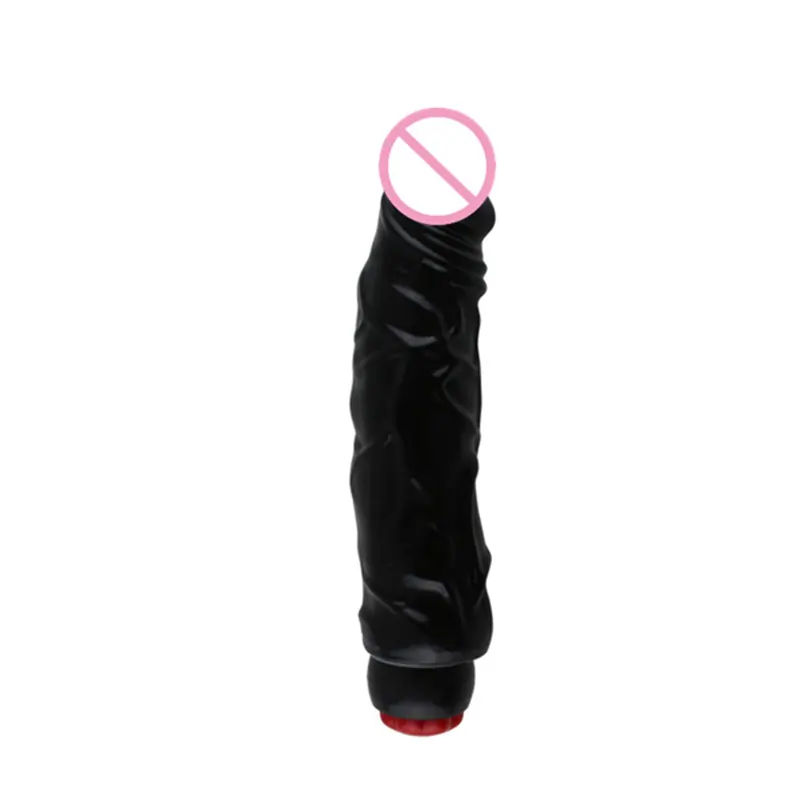 Big 9 Multi-speed Vibrating Black Realistic Dildo | Rechargeable Massager