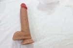 Realistic Dual-Layer Liquid Silicone Dildo with strong suction cup base