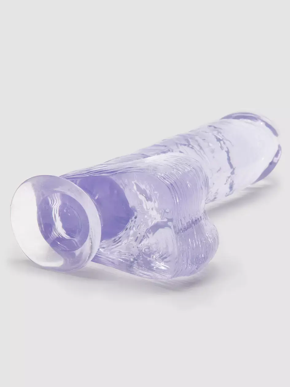 Realistic Clear 7 Inch Dildo With Strong Suction Cup