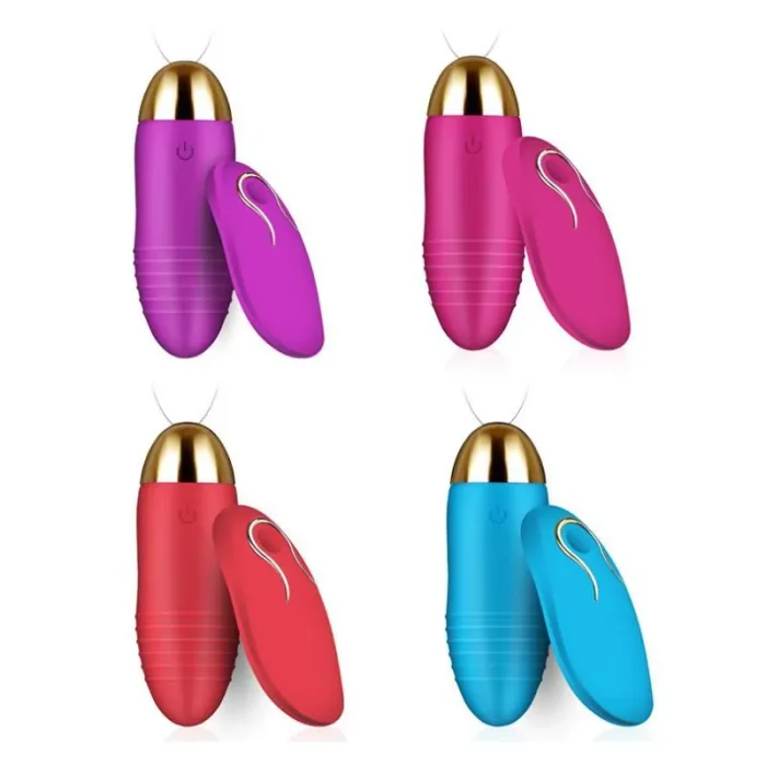 Wireless Egg Vibrator with remote control and soft silicone waterproof design
