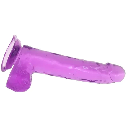 Queen 9 Inch Jelly Dildo in Purple – Soft & Flexible Pleasure Toy