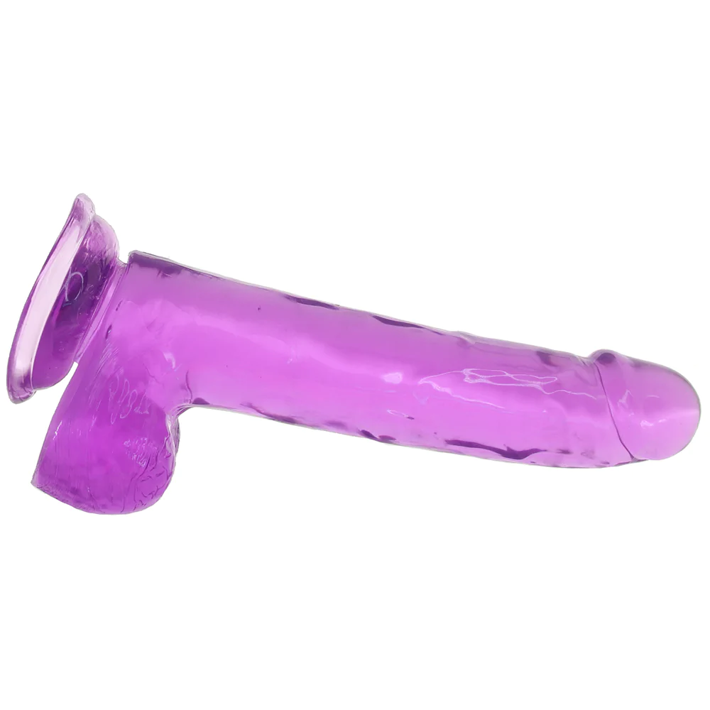 Queen 9 Inch Jelly Dildo in Purple – Soft & Flexible Pleasure Toy