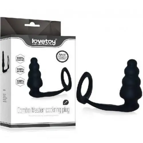 Combination Love Ring and Anal Plug Toy