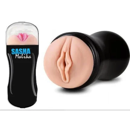 Sasha Male Pocket Pussy Masturbator Cup With Realistic Textured Sleeve