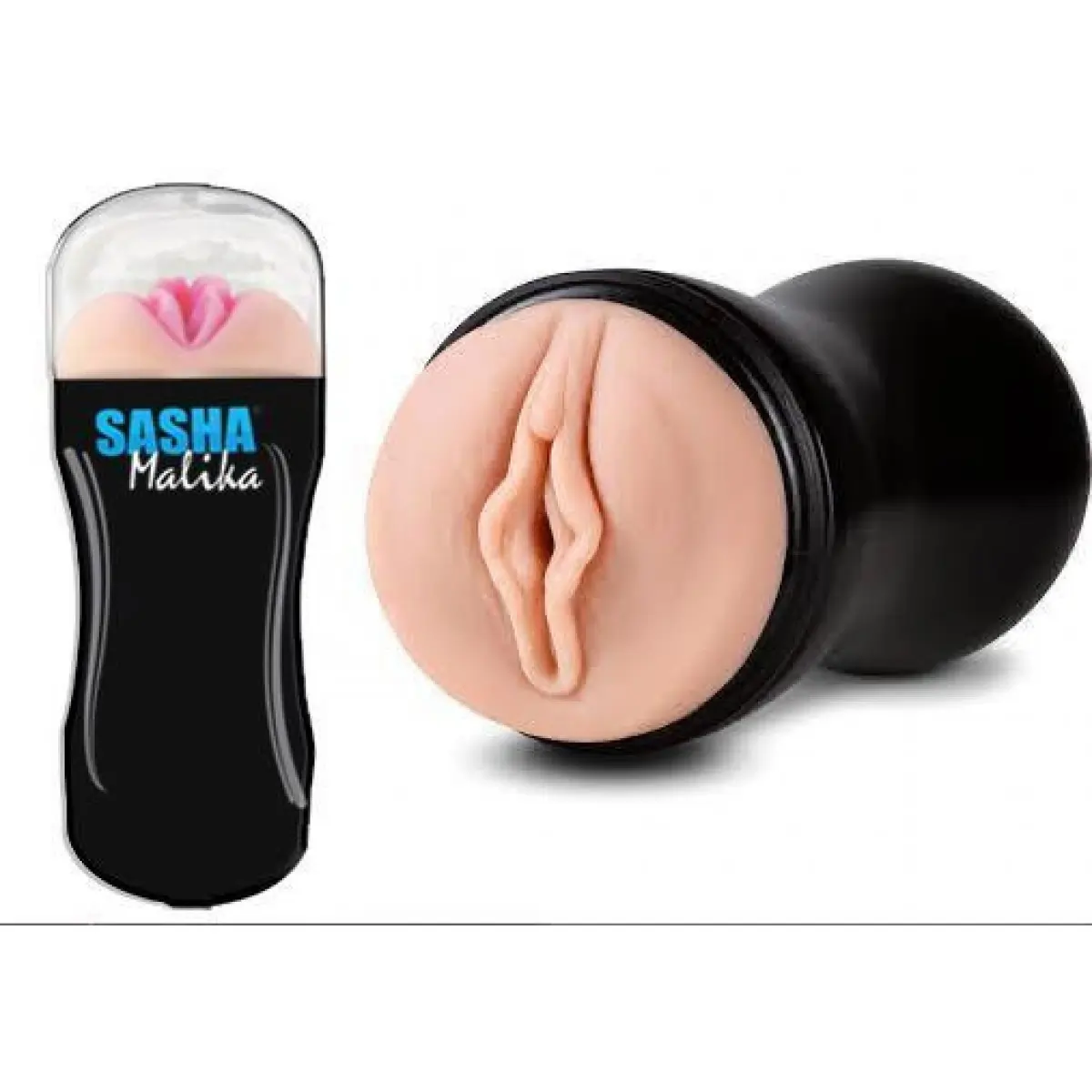 Sasha Male Pocket Pussy Masturbator Cup With Realistic Textured Sleeve