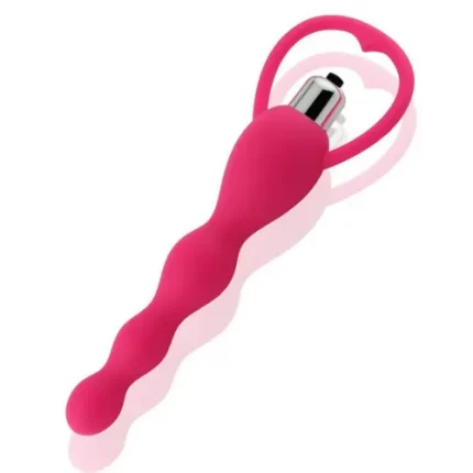 Vibrating Silicone Anal Beads USB Rechargeable Waterproof Massager