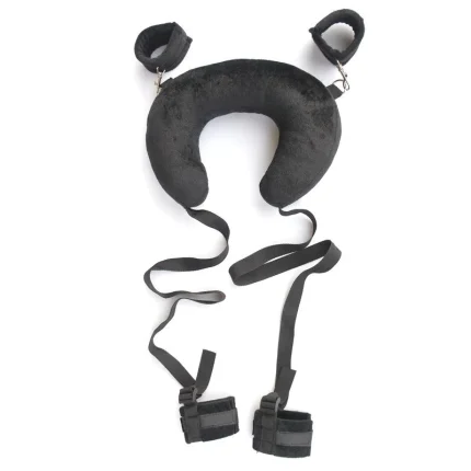 Sex Position Pillow With Wrist And Ankle Restraint Cuffs For Couples