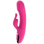 Stimulate Clitoral G Spot Heating Licking 3 In 1 Rabbit Vibrator