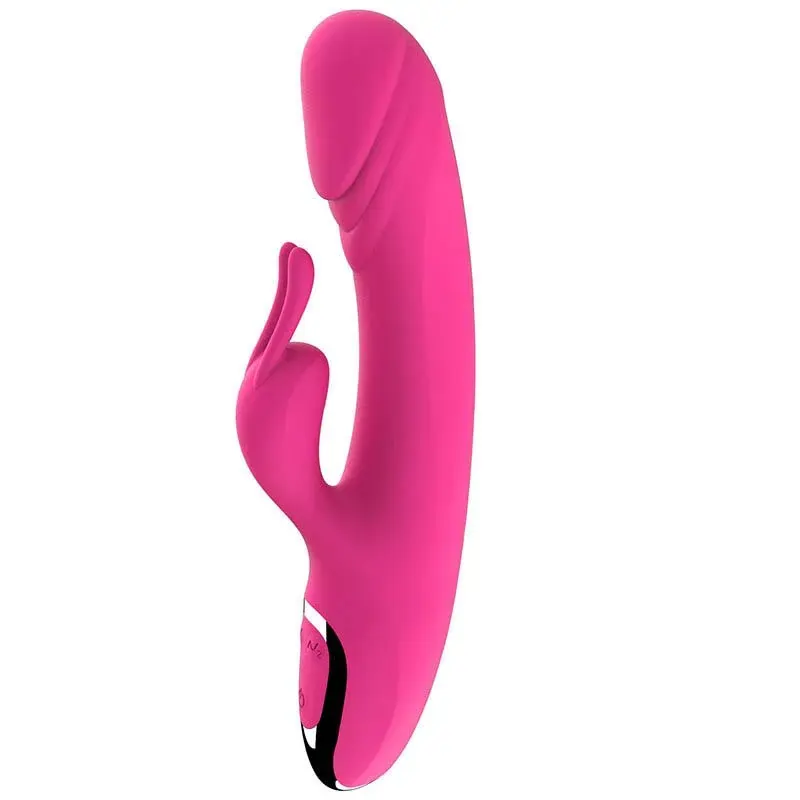 Stimulate Clitoral G Spot Heating Licking 3 In 1 Rabbit Vibrator