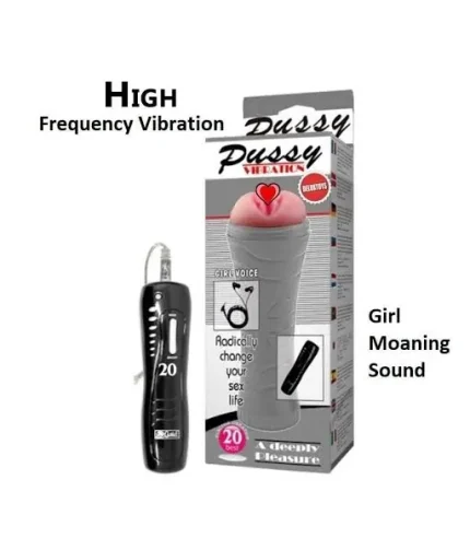 Blowjob Vibrating Fleshlight With Voice And Real Skin USB Rechargeable Male Masturbator