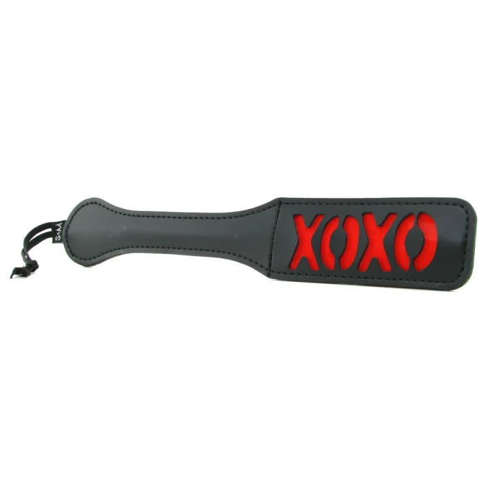 XOXO Paddle in Black & Red – Stylish Paddle for Couple Play