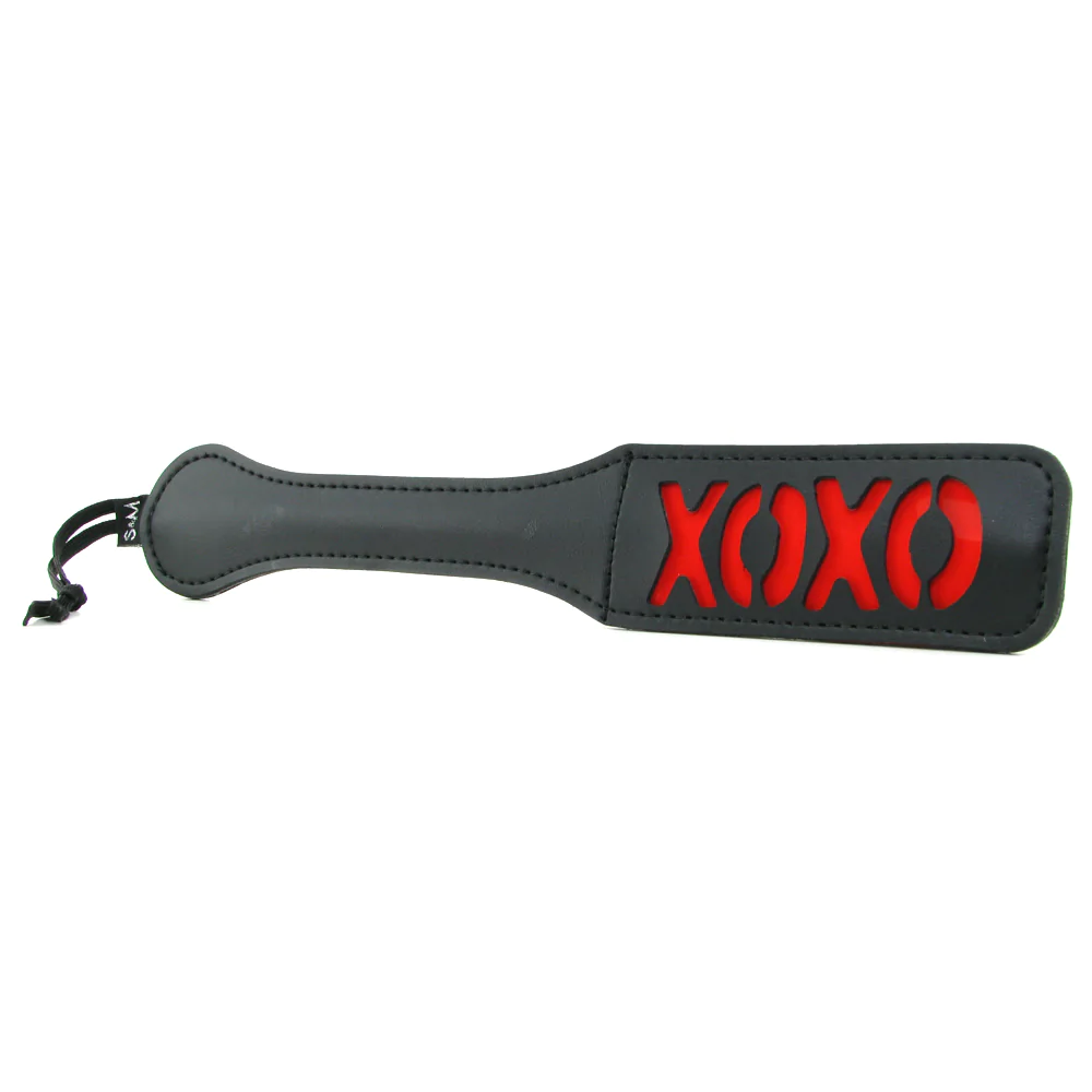 XOXO Paddle in Black & Red – Stylish Paddle for Couple Play