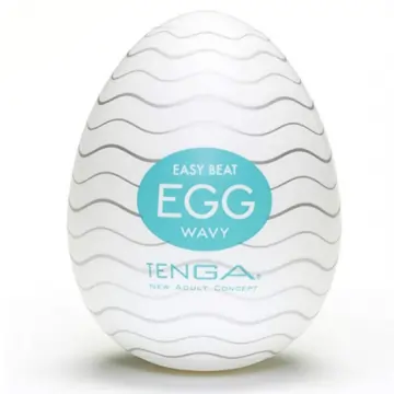 TENGA Egg Male Masturbator soft textured stretchy sex toy for men with compact discreet egg-shaped design
