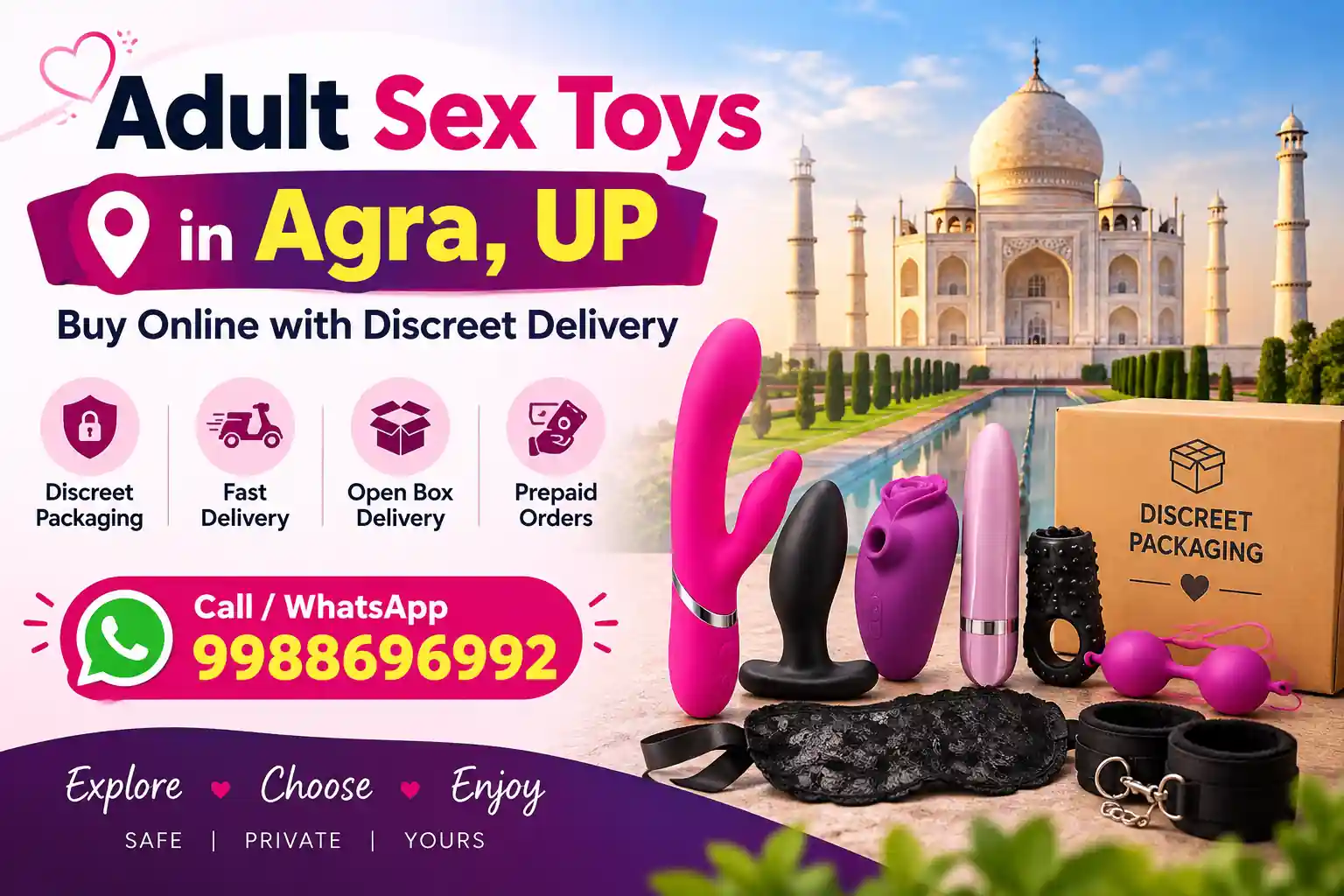 Adult Sex Toys in Agra, UP | Buy Online with Discreet Delivery