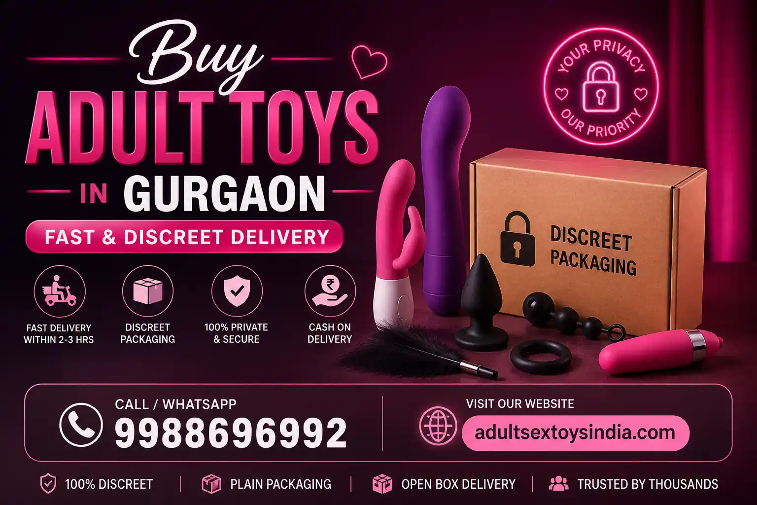 Buy Adult Toys in Gurgaon | Fast & Discreet Delivery