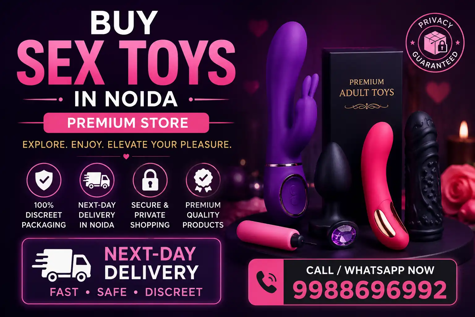 Buy Sex Toys in Noida | Premium Store, Next-Day Delivery