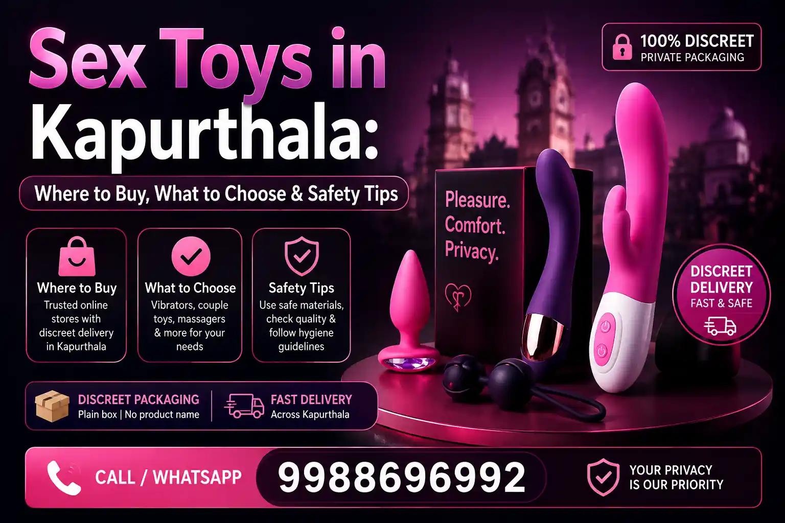 Sex Toys in Kapurthala: Where to Buy, What to Choose & Safety Tips